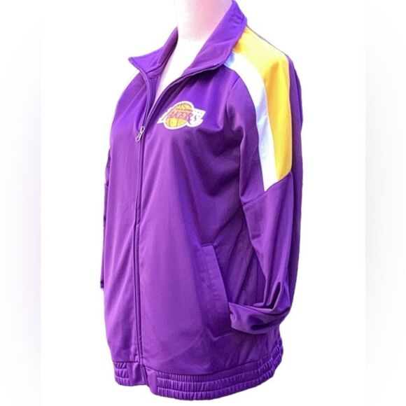 WOMENS NBA LOS ANGELES LAKERS BASKETBALL ZIP UP SPORTS JACKET COAT MEDIUM - Picture 7 of 11